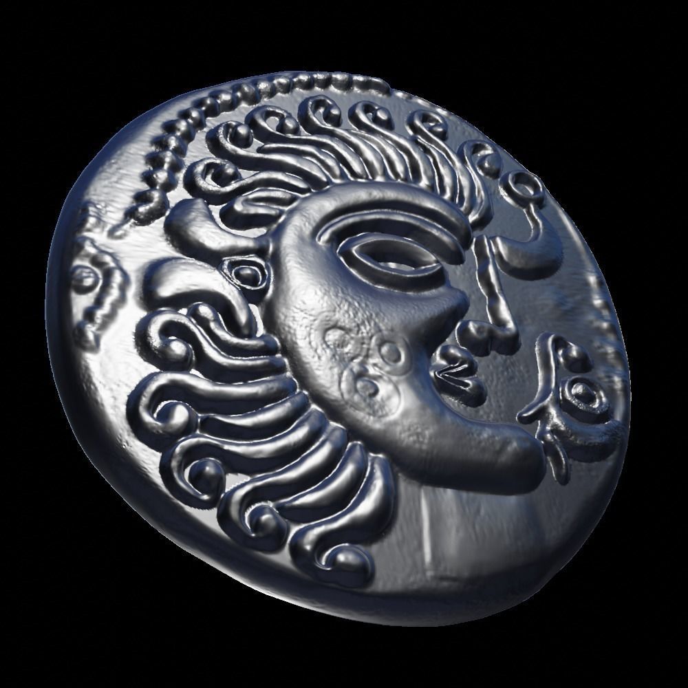 celtic coin 3 3D print model_5