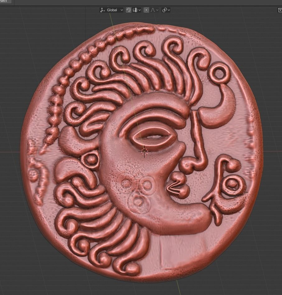 celtic coin 3 3D print model_1