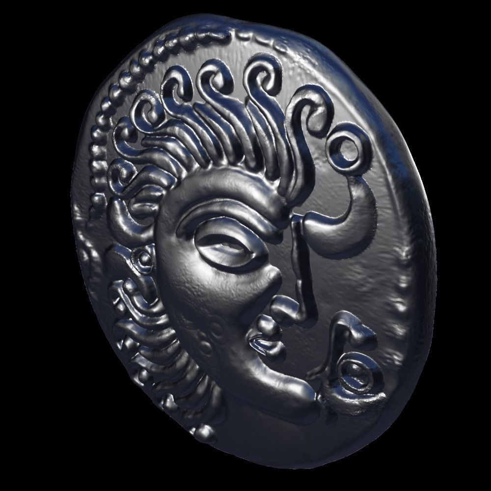 celtic coin 3 3D print model_7
