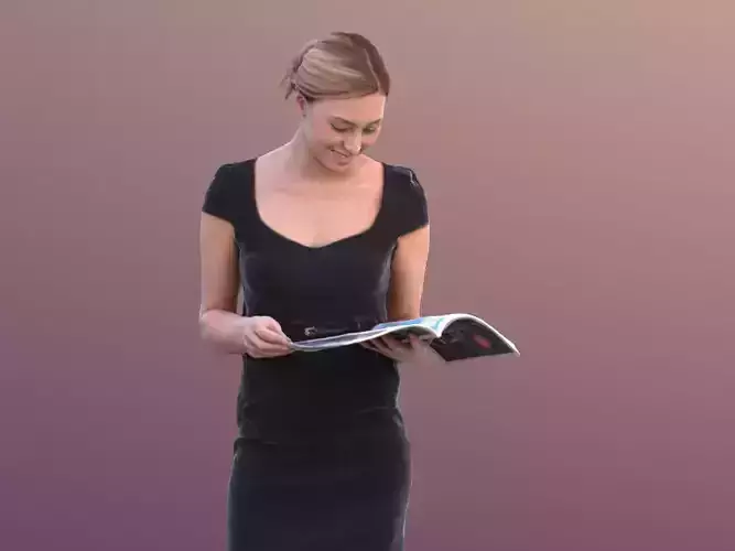 Ramona 10076 - Reading elegant Girl