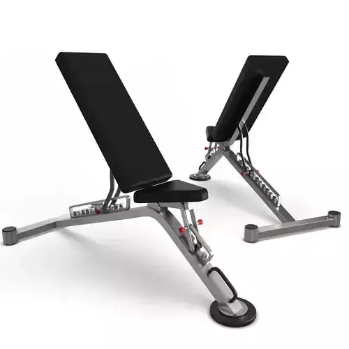 Gym Fully Adjustable Bench 3D model