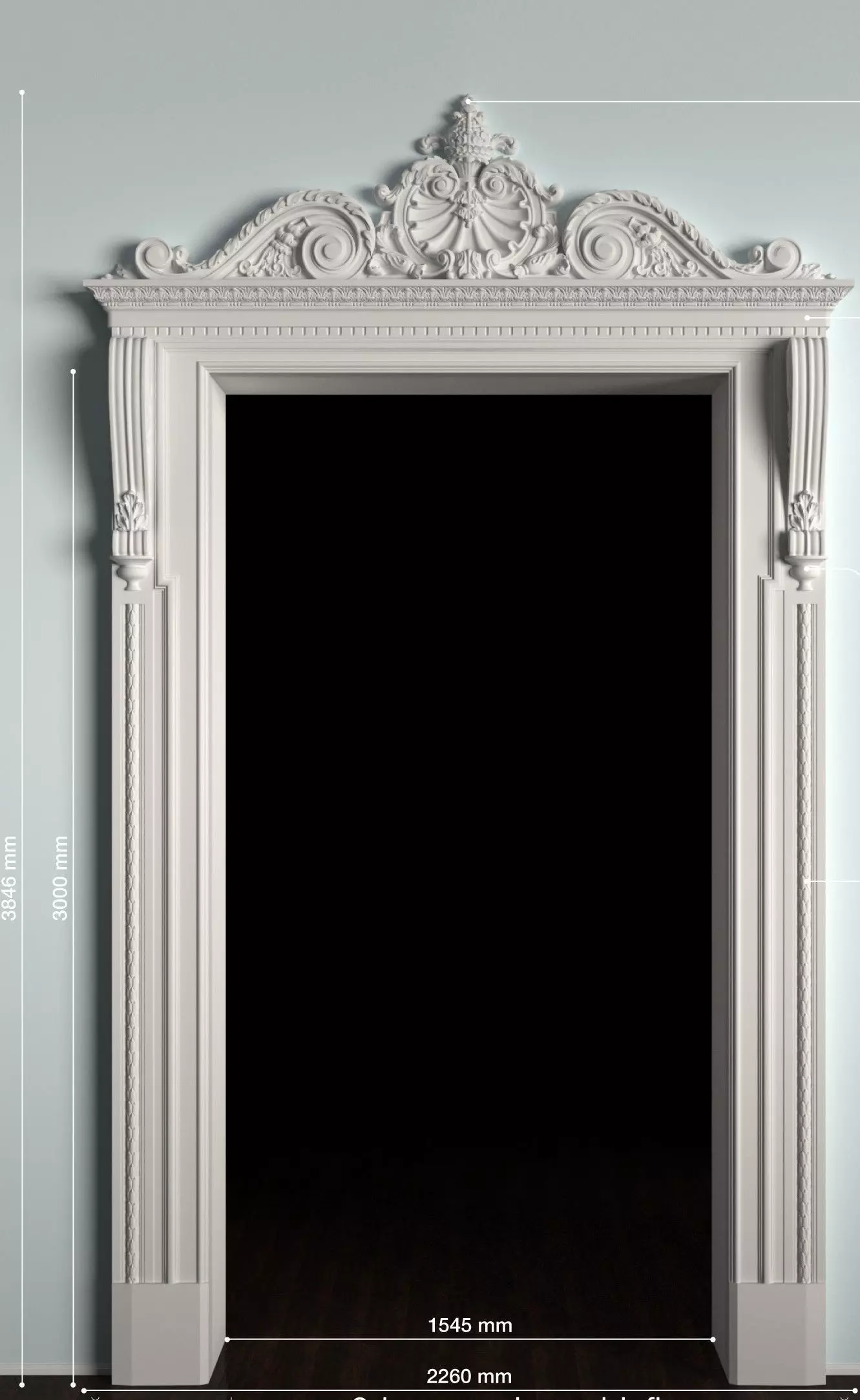  cnc door processing Low-poly 3D model_0