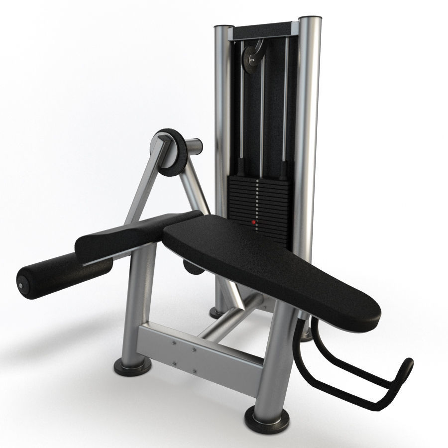 Gym Horizontal Legs Press  3D model_2