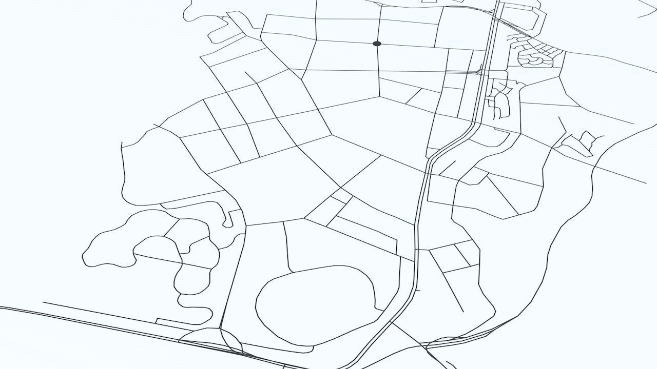 Dalian Road Network and Streets 3D model_9