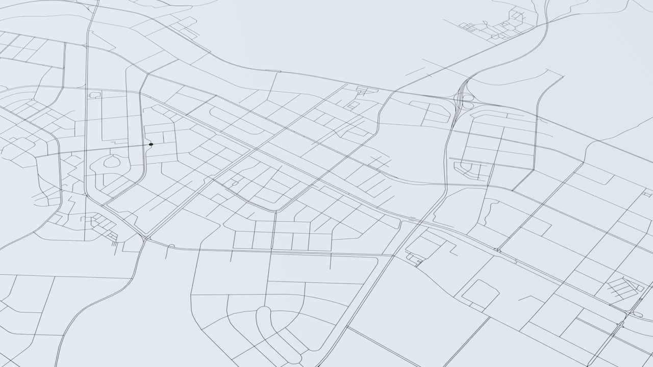 Dalian Road Network and Streets 3D model_7