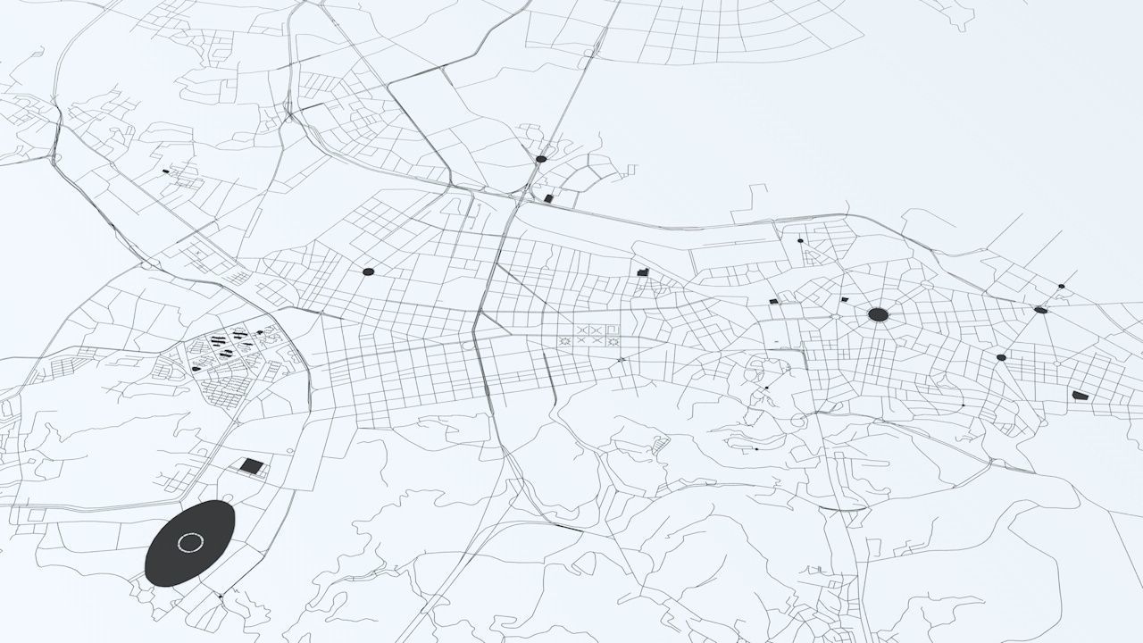 Dalian Road Network and Streets 3D model_2