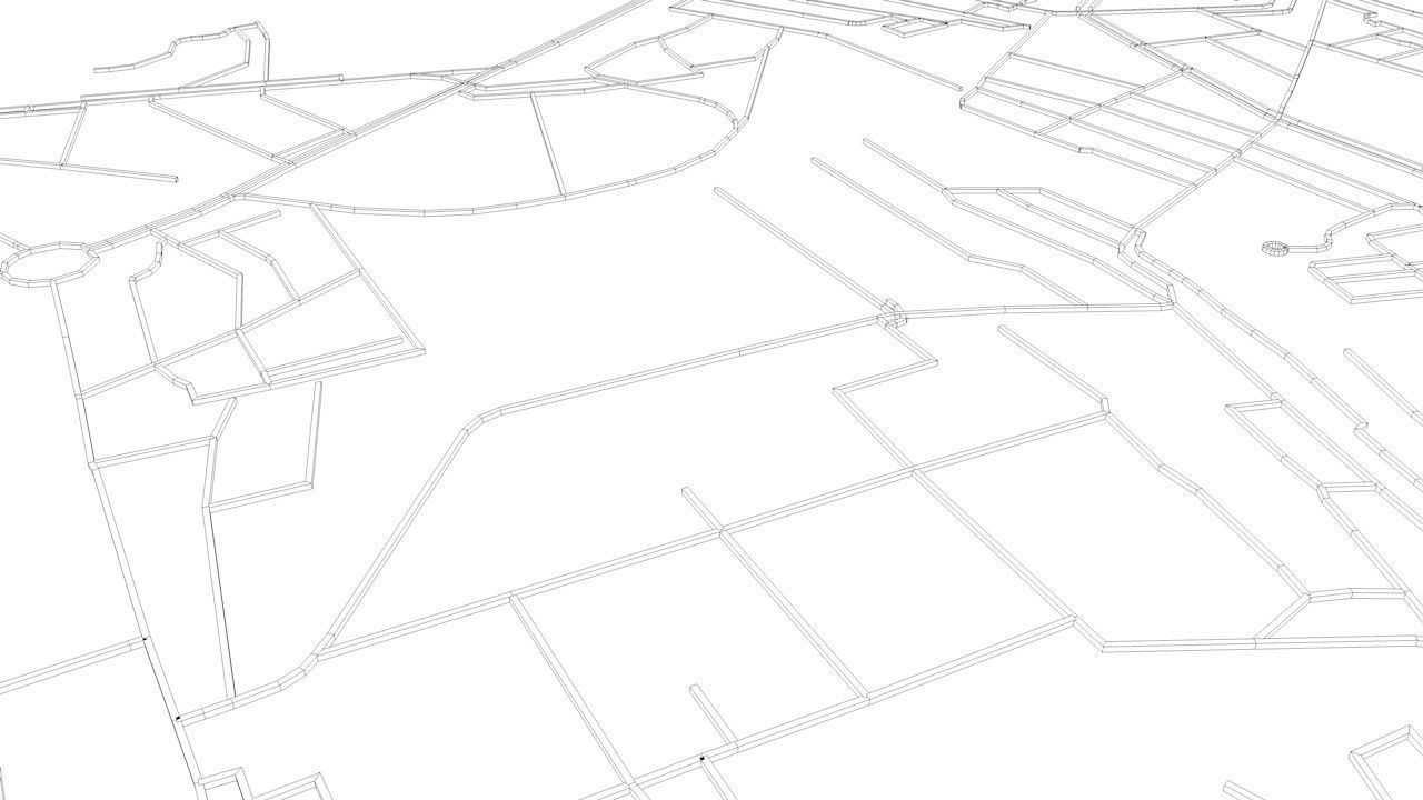 Dalian Road Network and Streets 3D model_14