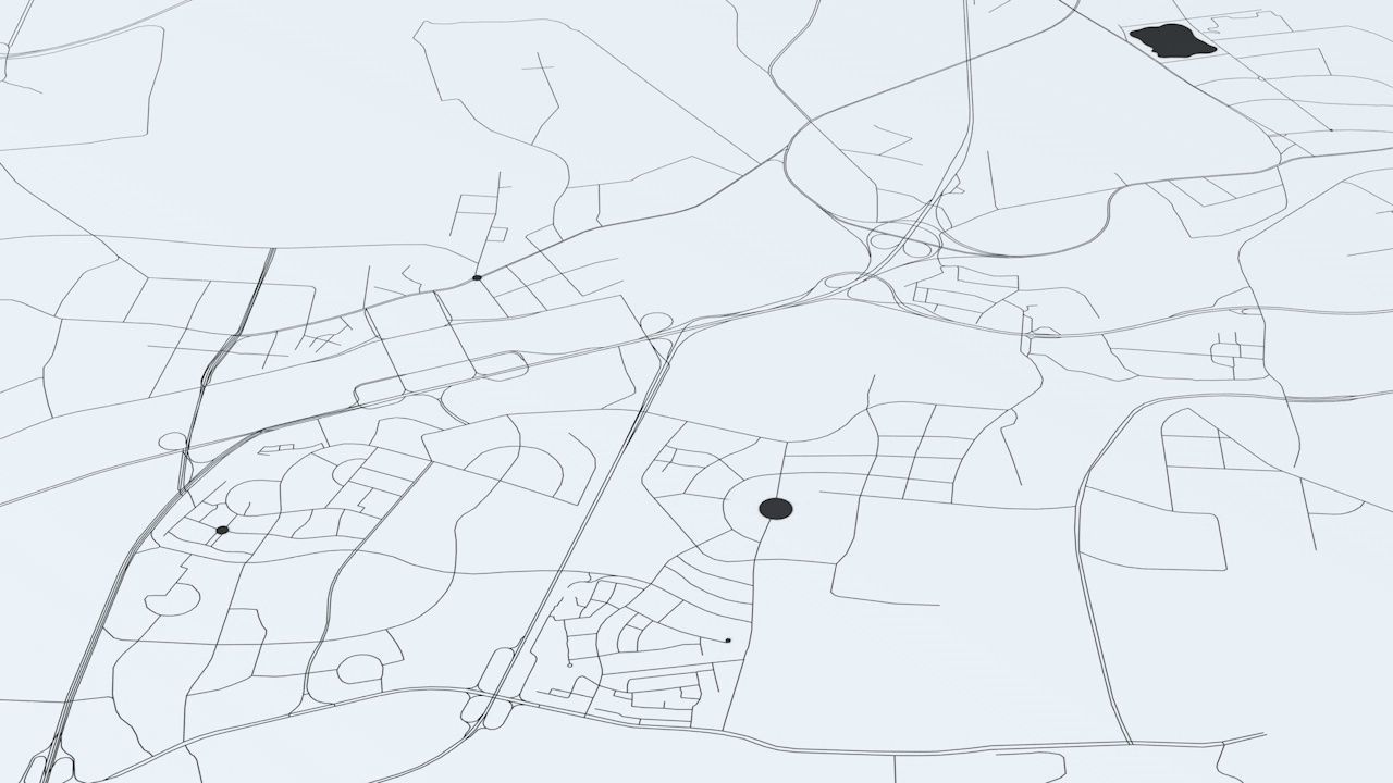 Dalian Road Network and Streets 3D model_5