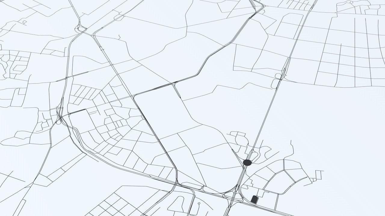 Dalian Road Network and Streets 3D model_4