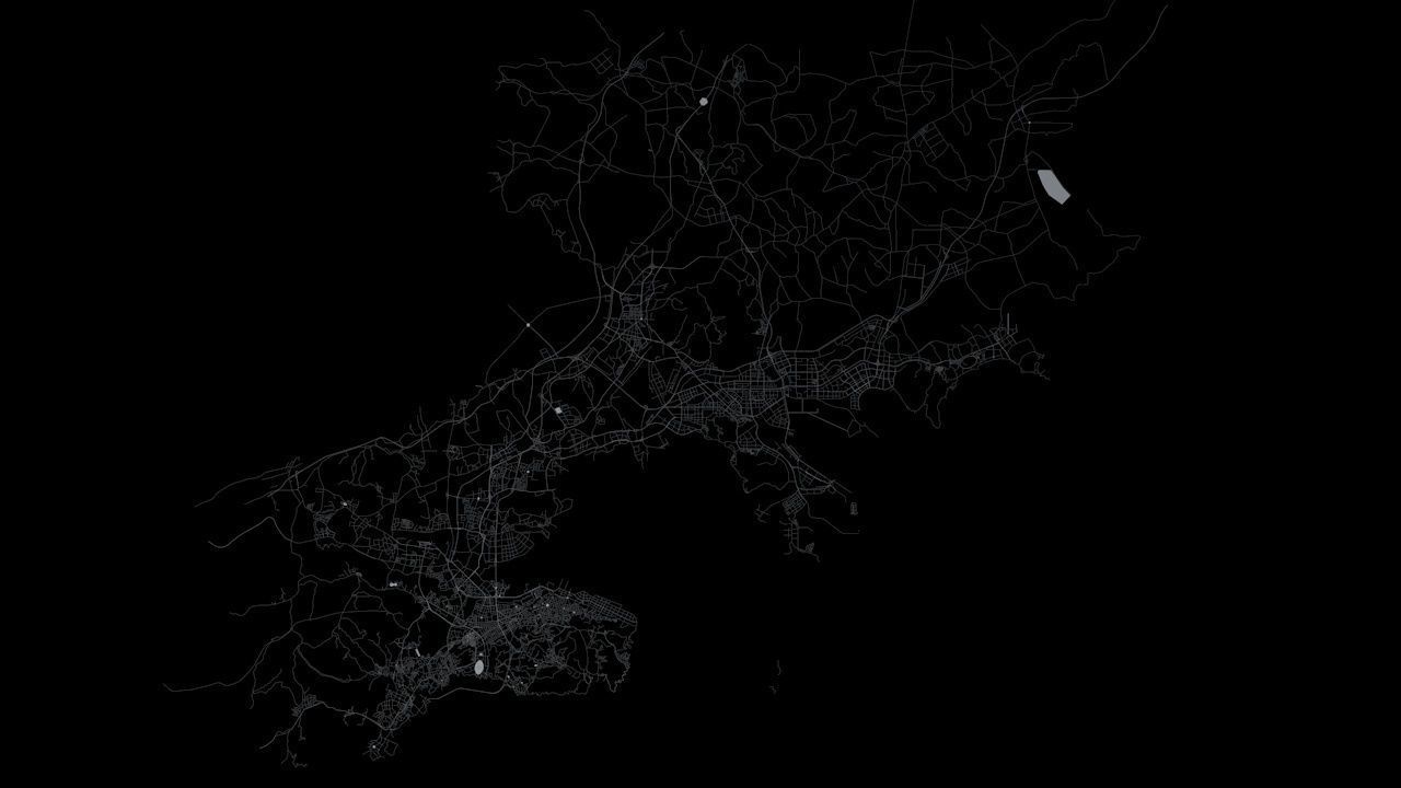 Dalian Road Network and Streets 3D model_10
