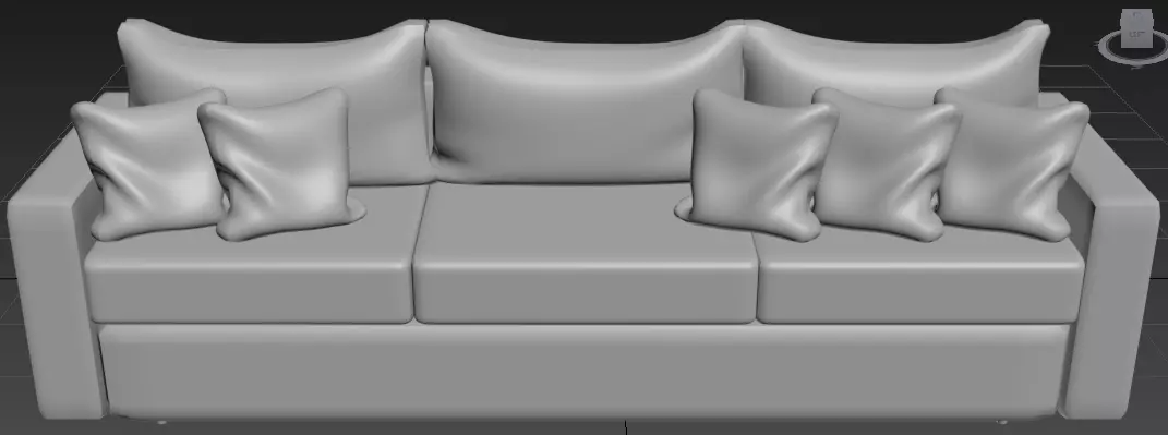 Luxury soft Couch  3D model_0