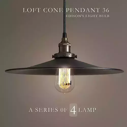 Chandelier Loft Cone Pendant 36
