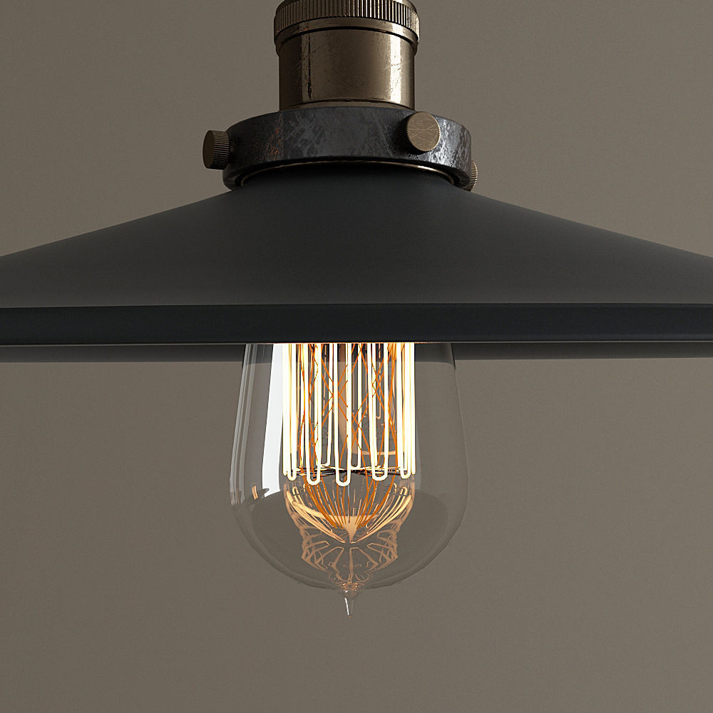 Chandelier Loft Cone Pendant 36 3D model_5