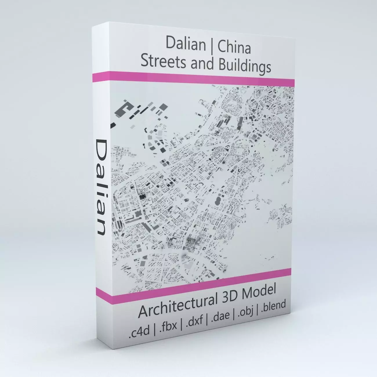 Dalian Streets and Buildings 3D model_0