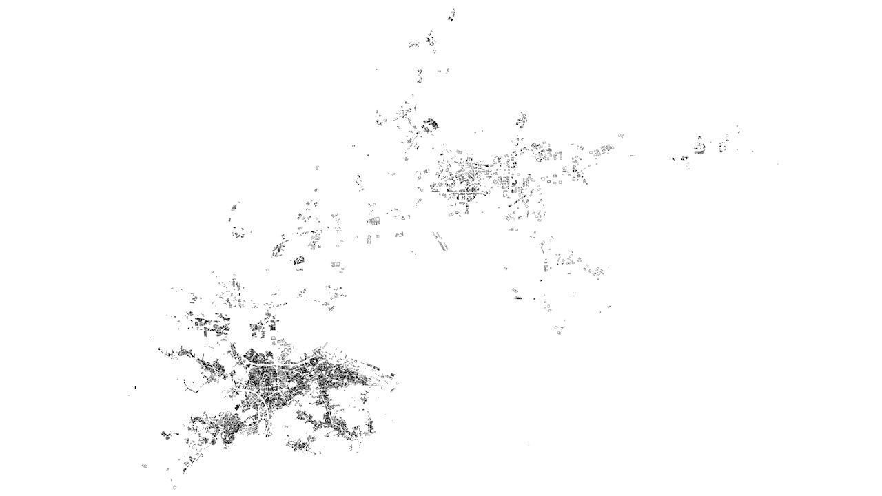 Dalian Streets and Buildings 3D model_9