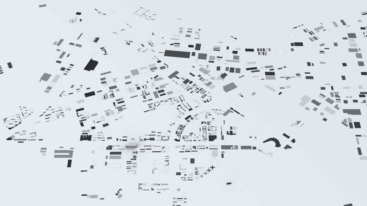 Dalian Streets and Buildings 3D model_7