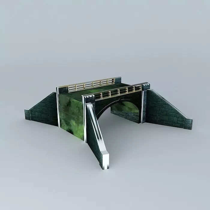 Railing Bridge Free 3D model