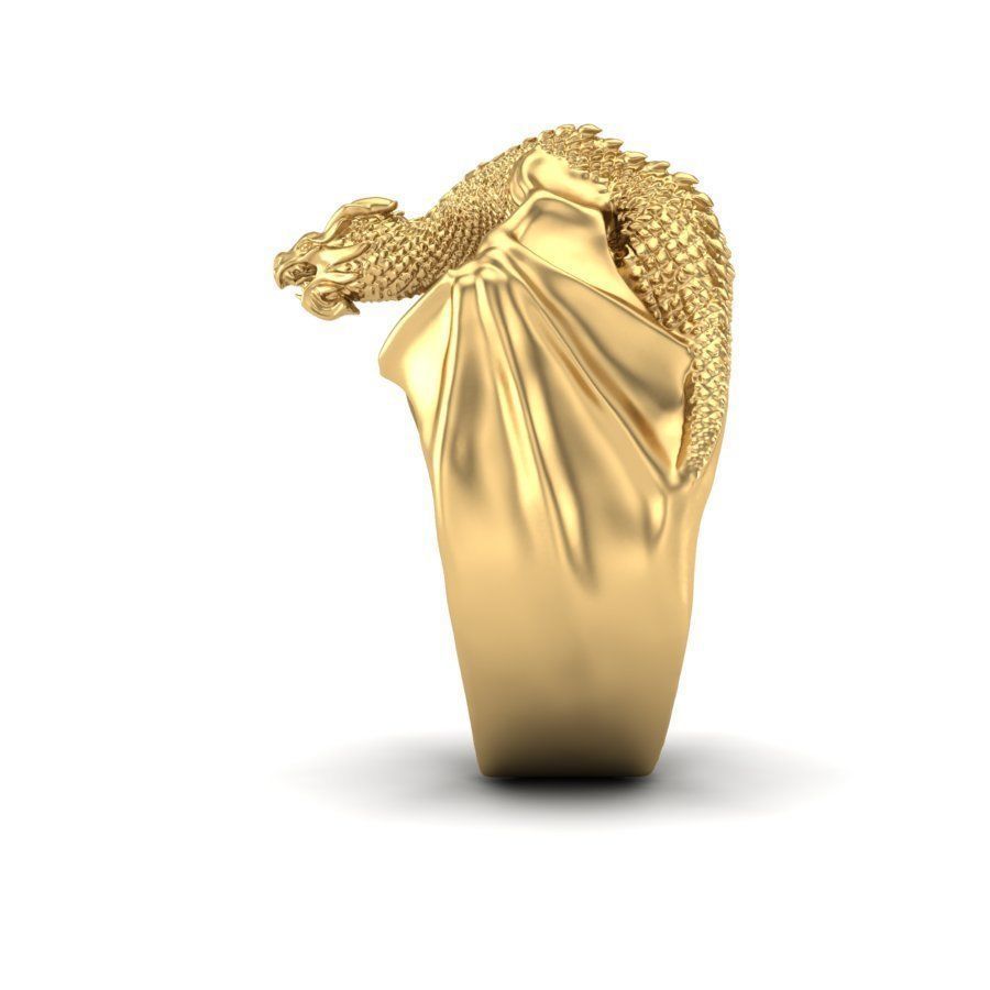 Dragon ring 3D print model_6
