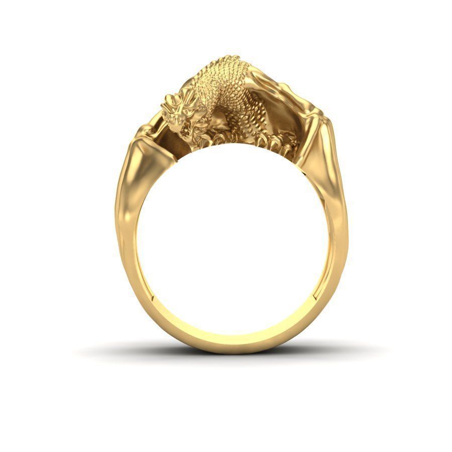 Dragon ring 3D print model_5