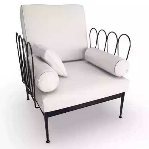 Fleurs Metallic Armchair Outdoor Unopiu