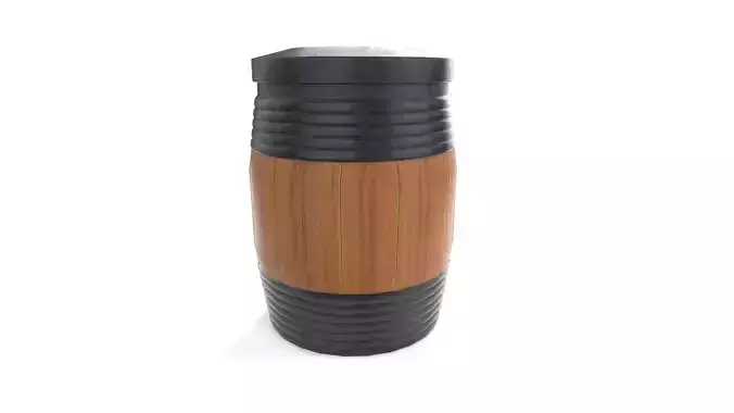 Barrel bamboo travel mug