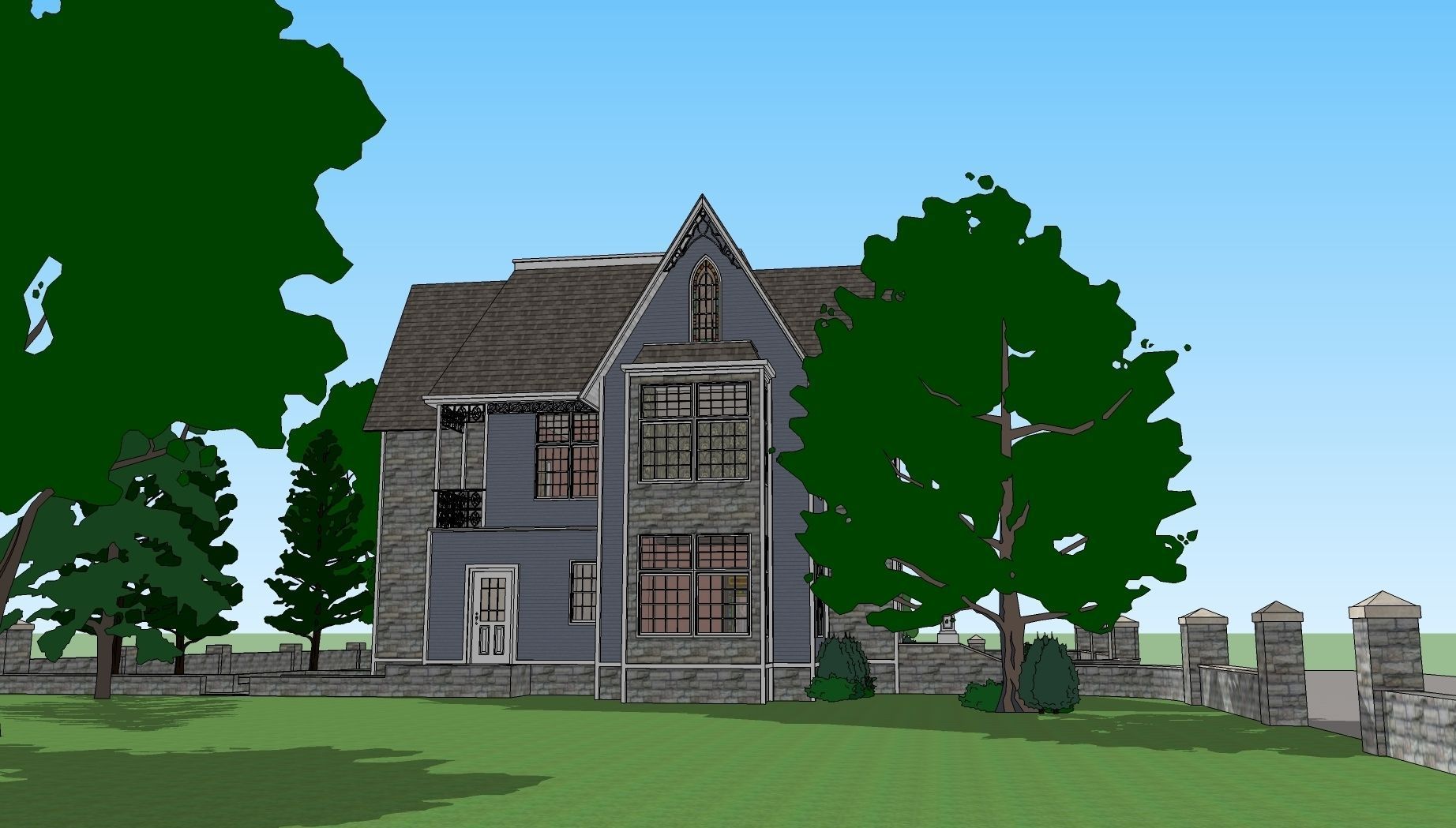 Old House Free 3D model_2