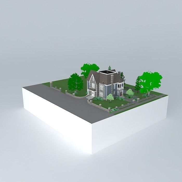 Old House Free 3D model_3