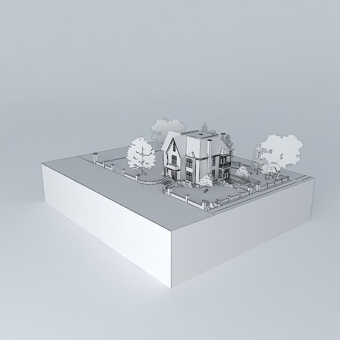 Old House Free 3D model_6