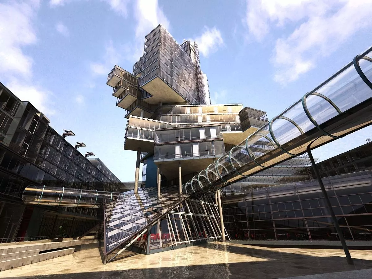 HEIGHT LEVEL BUILDING 3D model_0