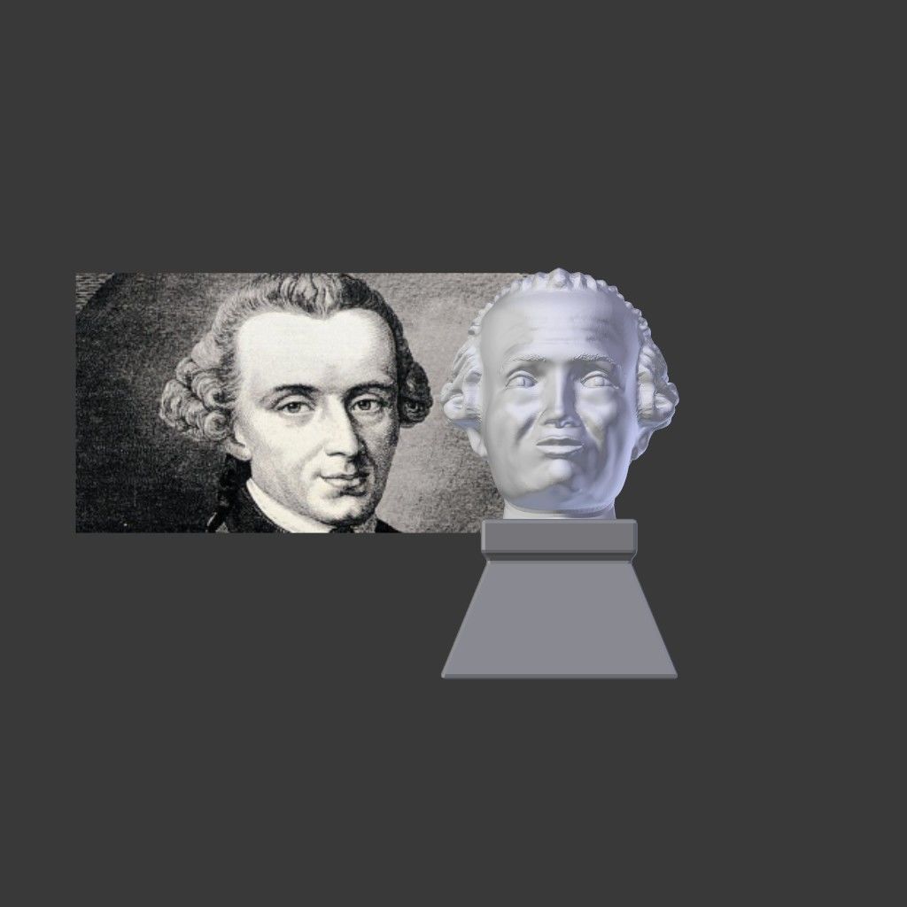 Immanuel Kant Bust 3D Print Model 3D print model_1
