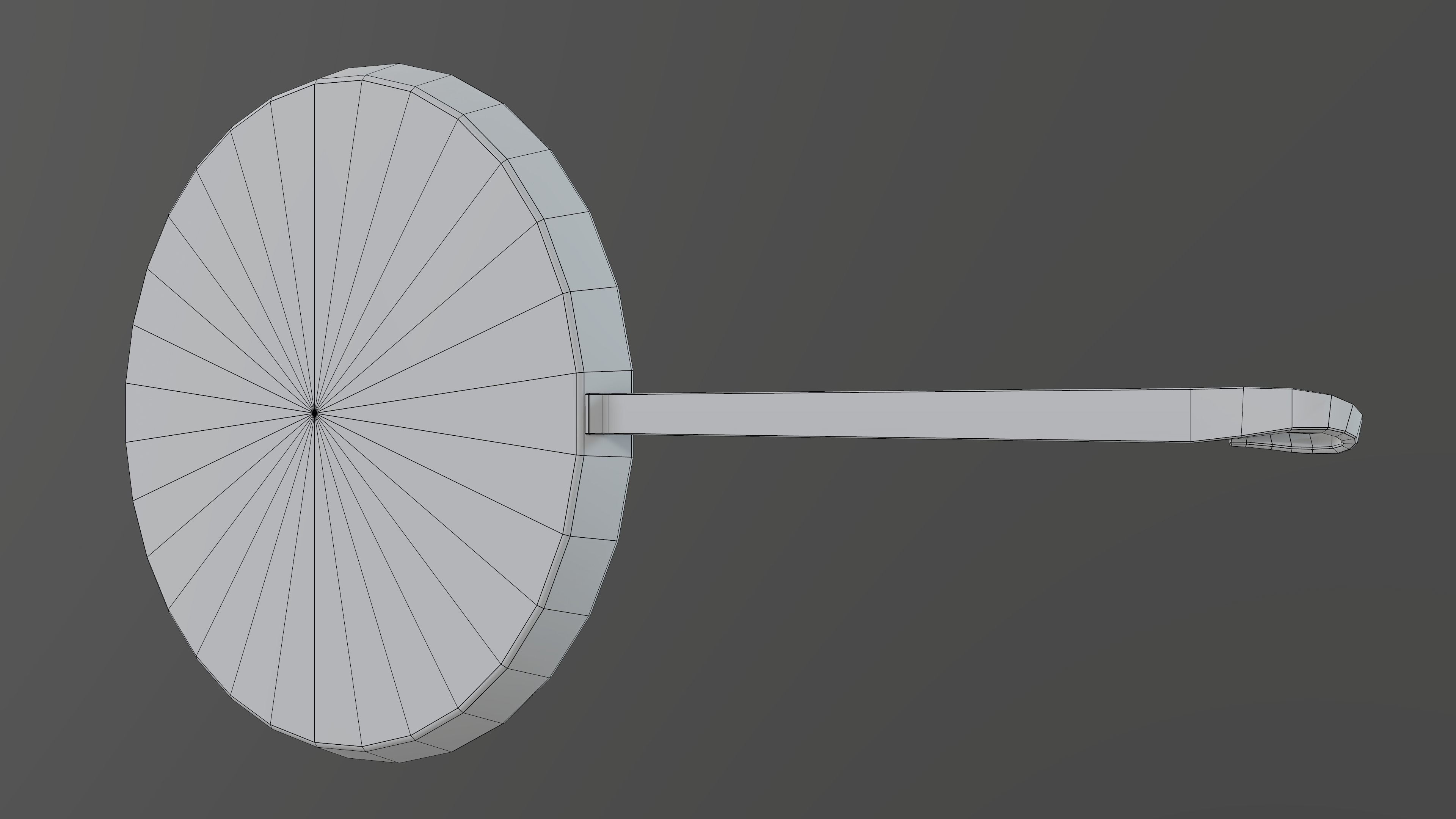 Pancake pan Low-poly 3D model_11