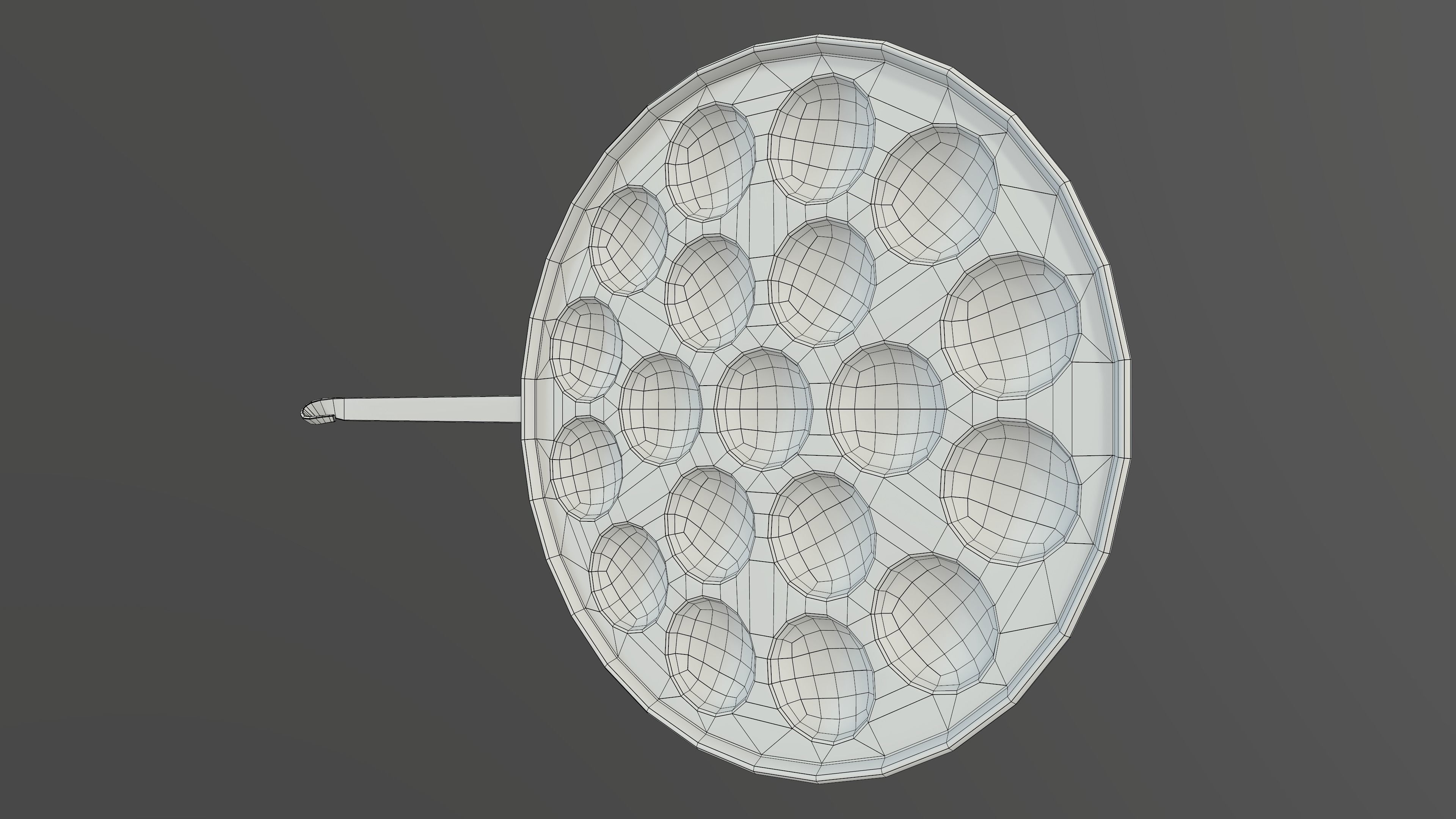 Pancake pan Low-poly 3D model_7