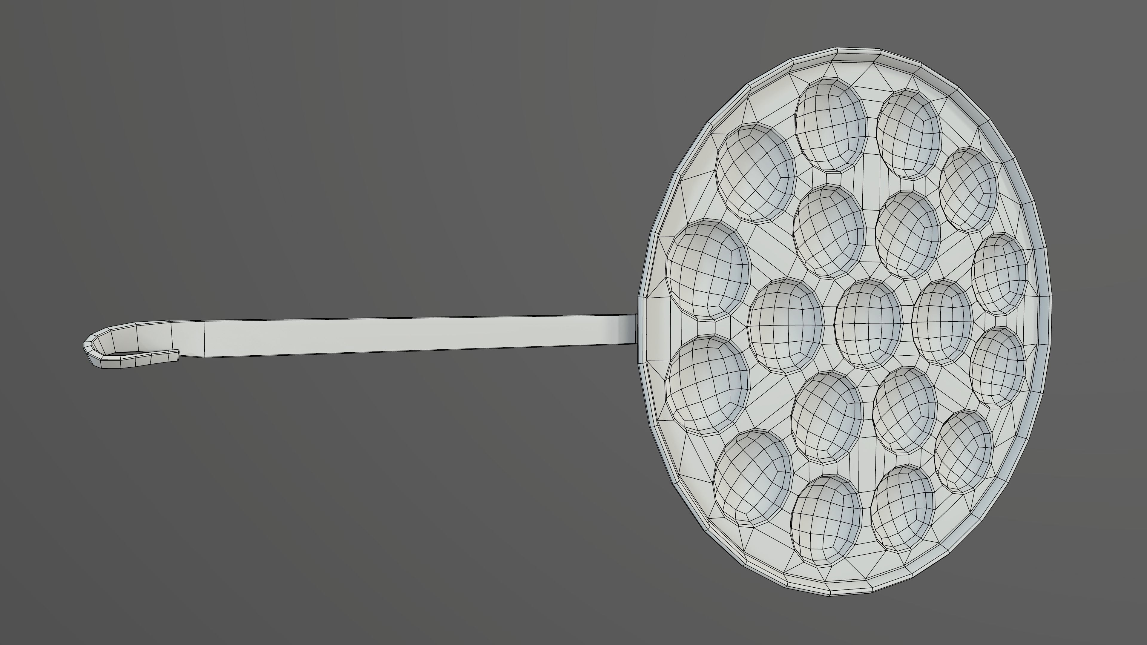 Pancake pan Low-poly 3D model_8