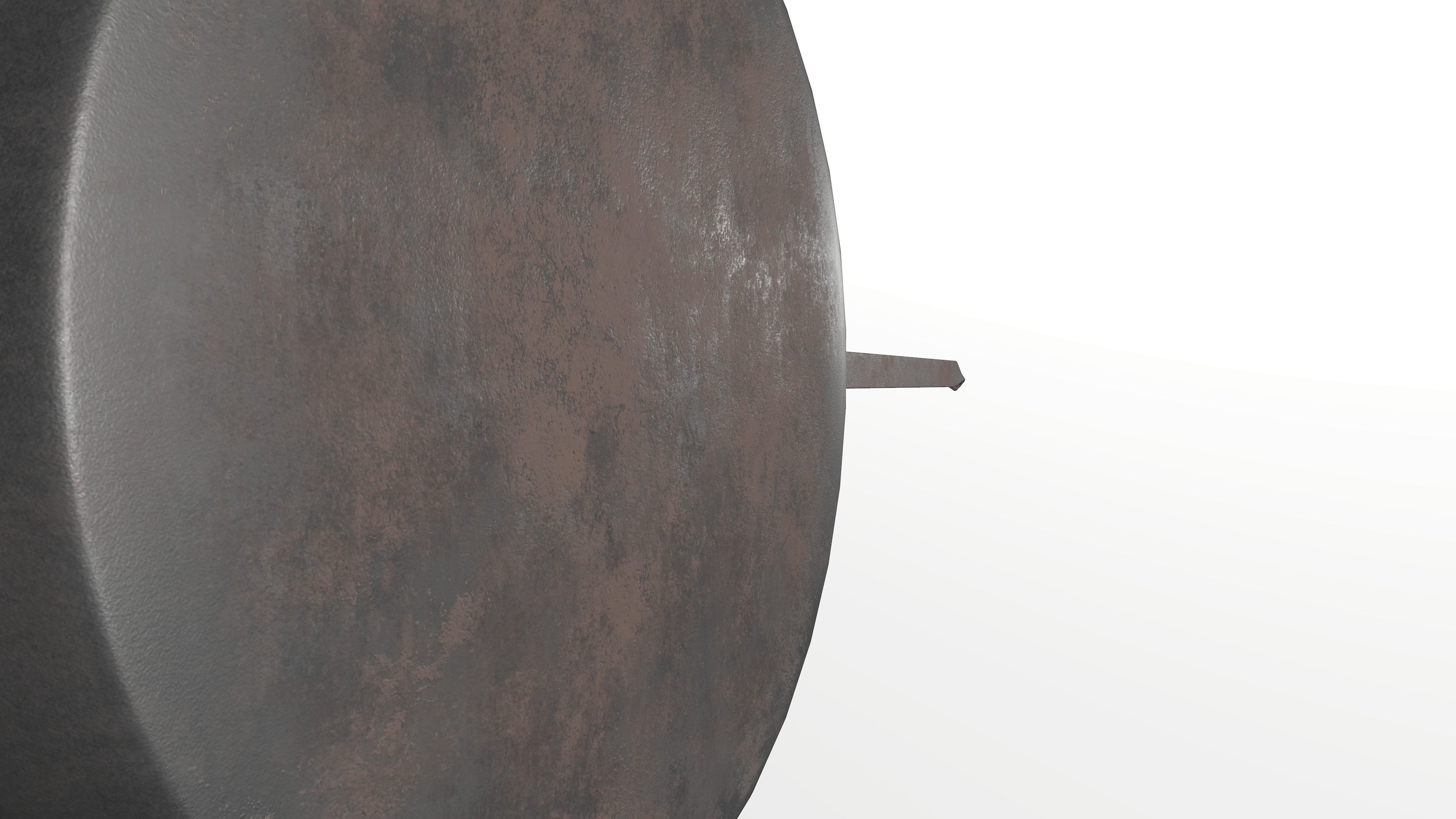 Pancake pan Low-poly 3D model_4