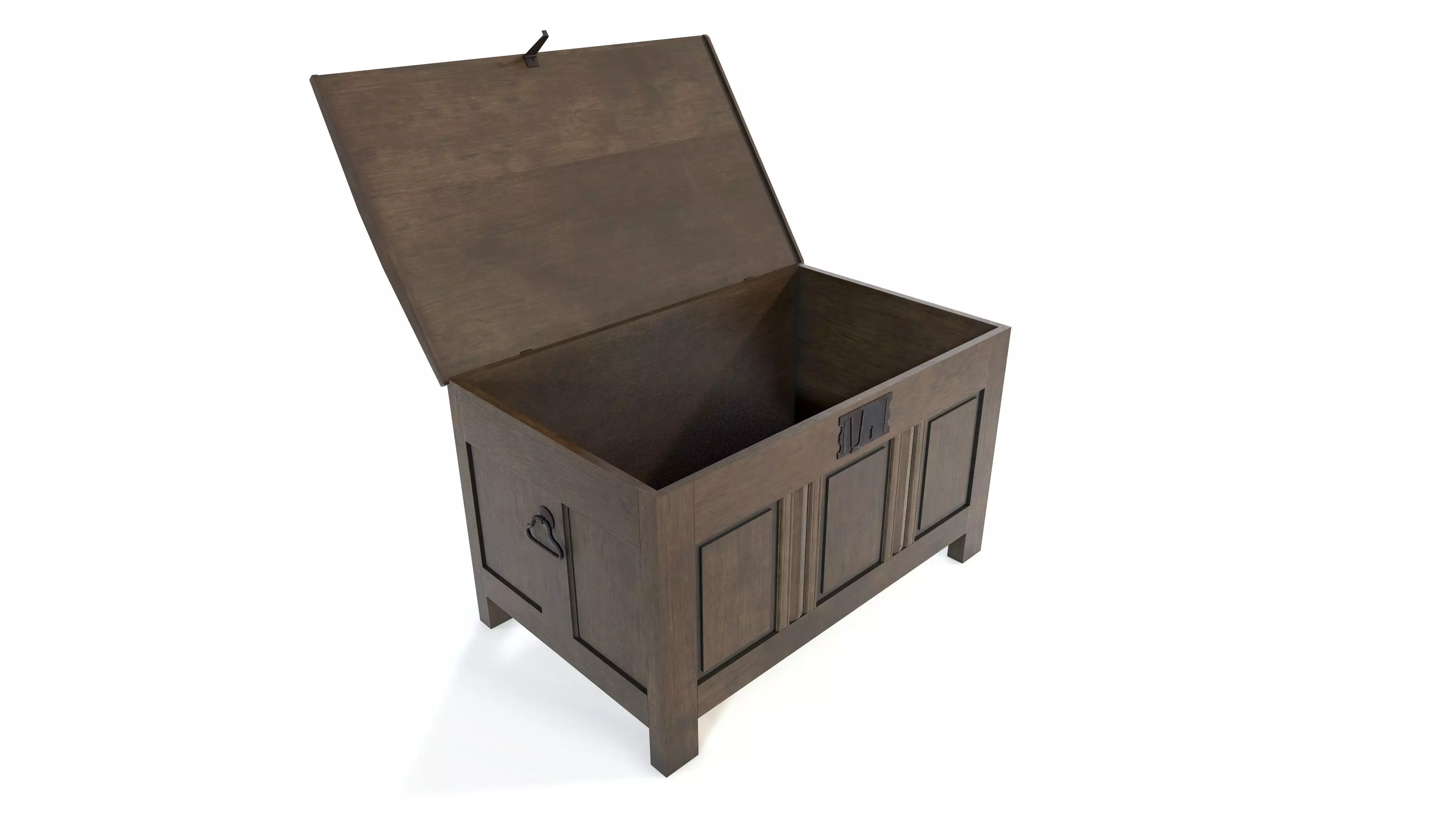 Medieval chest Low-poly 3D model