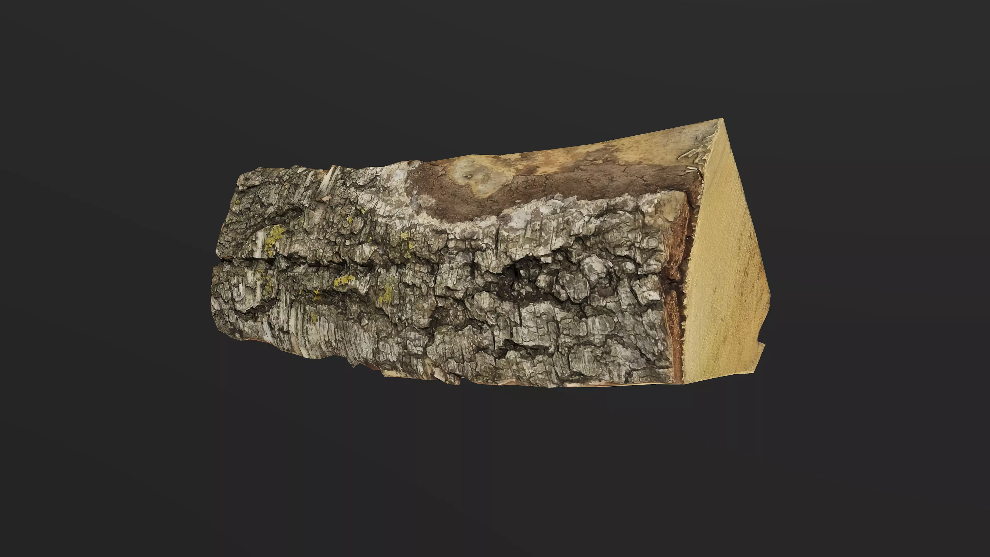 Firewood 04 Low-poly 3D model_0
