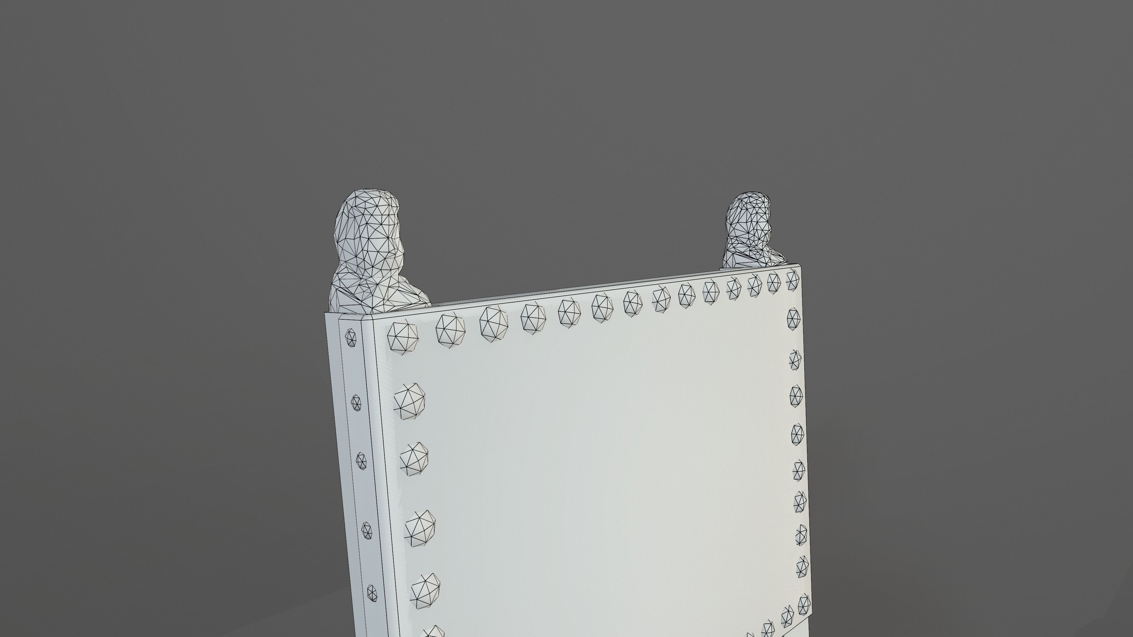 Chair 02 Low-poly 3D model_10