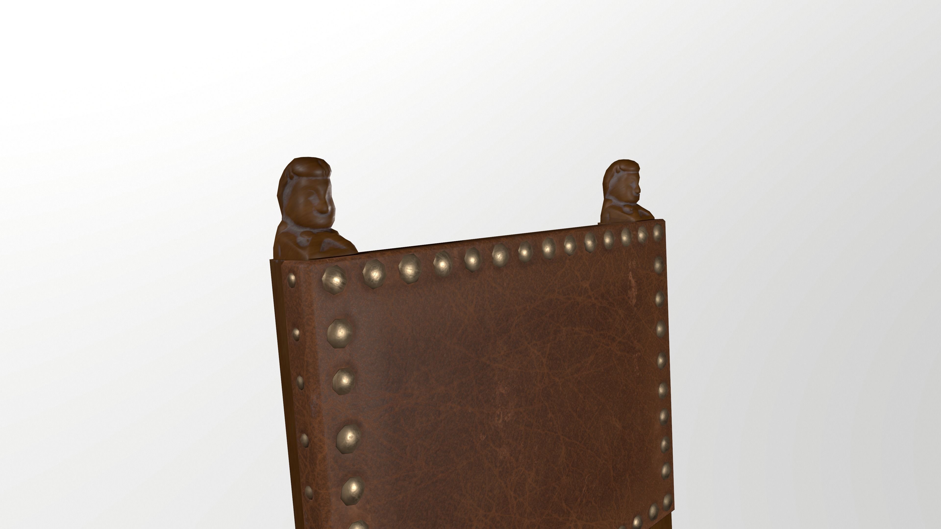 Chair 02 Low-poly 3D model_4