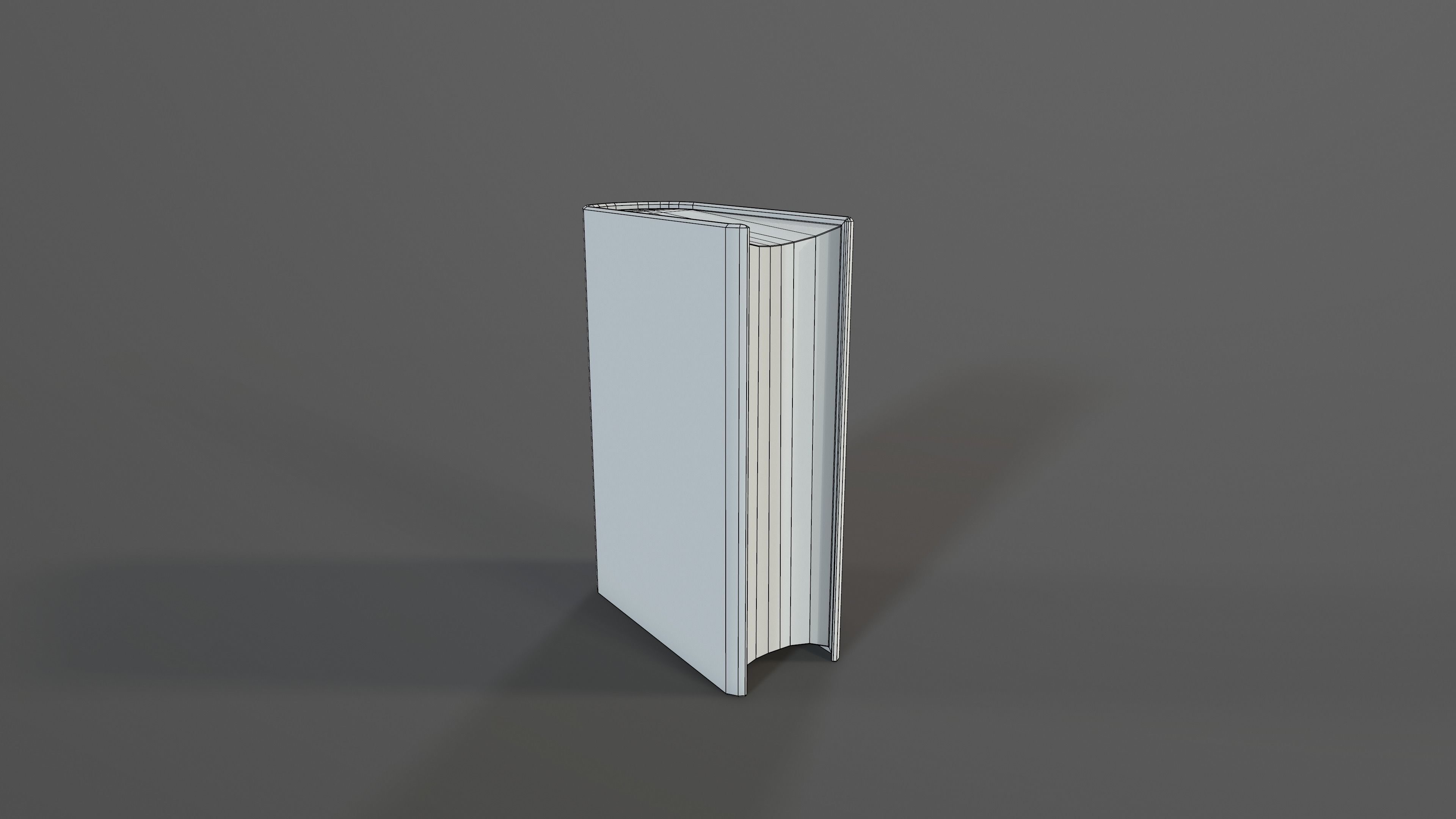 Book 01 Low-poly 3D model_7