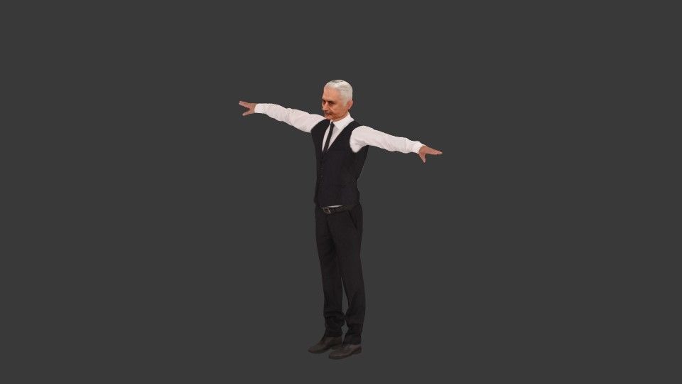 3D Binali Yildirim Game Ready 3d Model 3D model_1