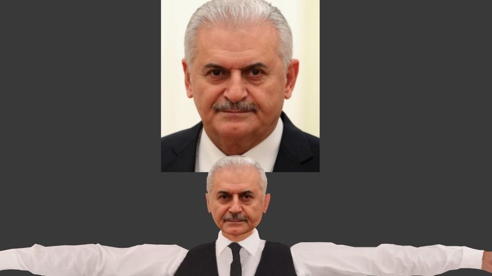 3D Binali Yildirim Game Ready 3d Model 3D model_3