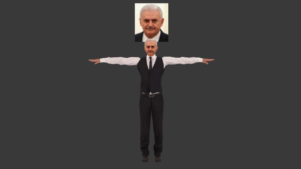 3D Binali Yildirim Game Ready 3d Model 3D model_2