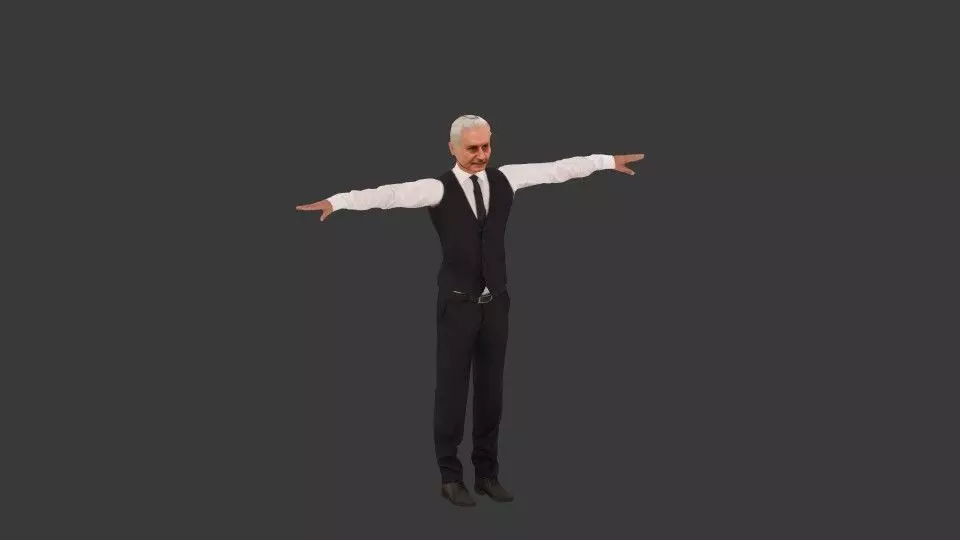 3D Binali Yildirim Game Ready 3d Model 3D model_0