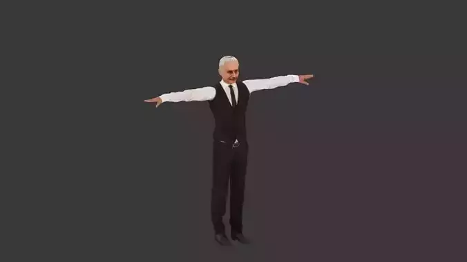 3D Binali Yildirim Game Ready 3d Model