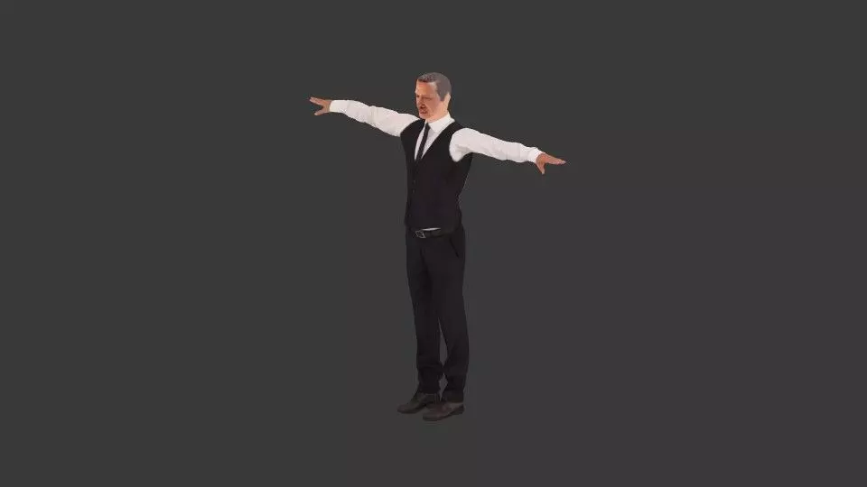3D Recep Tayip Erdogan Game Ready 3d Model Low-poly 3D model