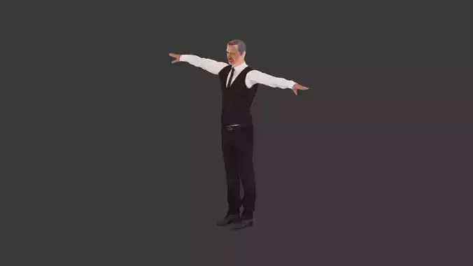 3D Recep Tayip Erdogan Game Ready 3d Model Low-poly 3D model