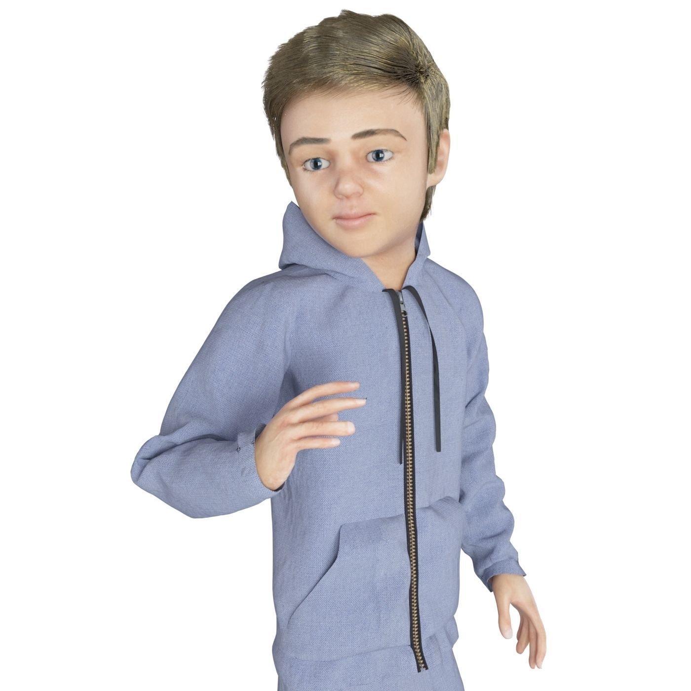 8x difrent models real cloth simulation conversation animation 3D Model Collection_9