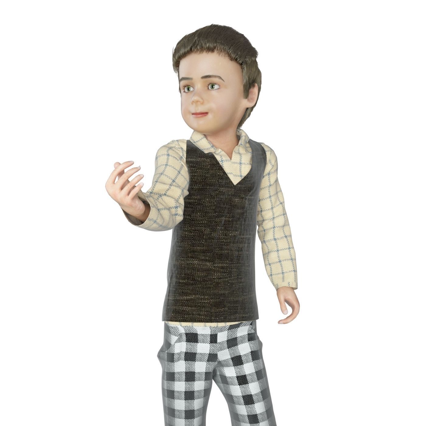 8x difrent models real cloth simulation conversation animation 3D Model Collection_14