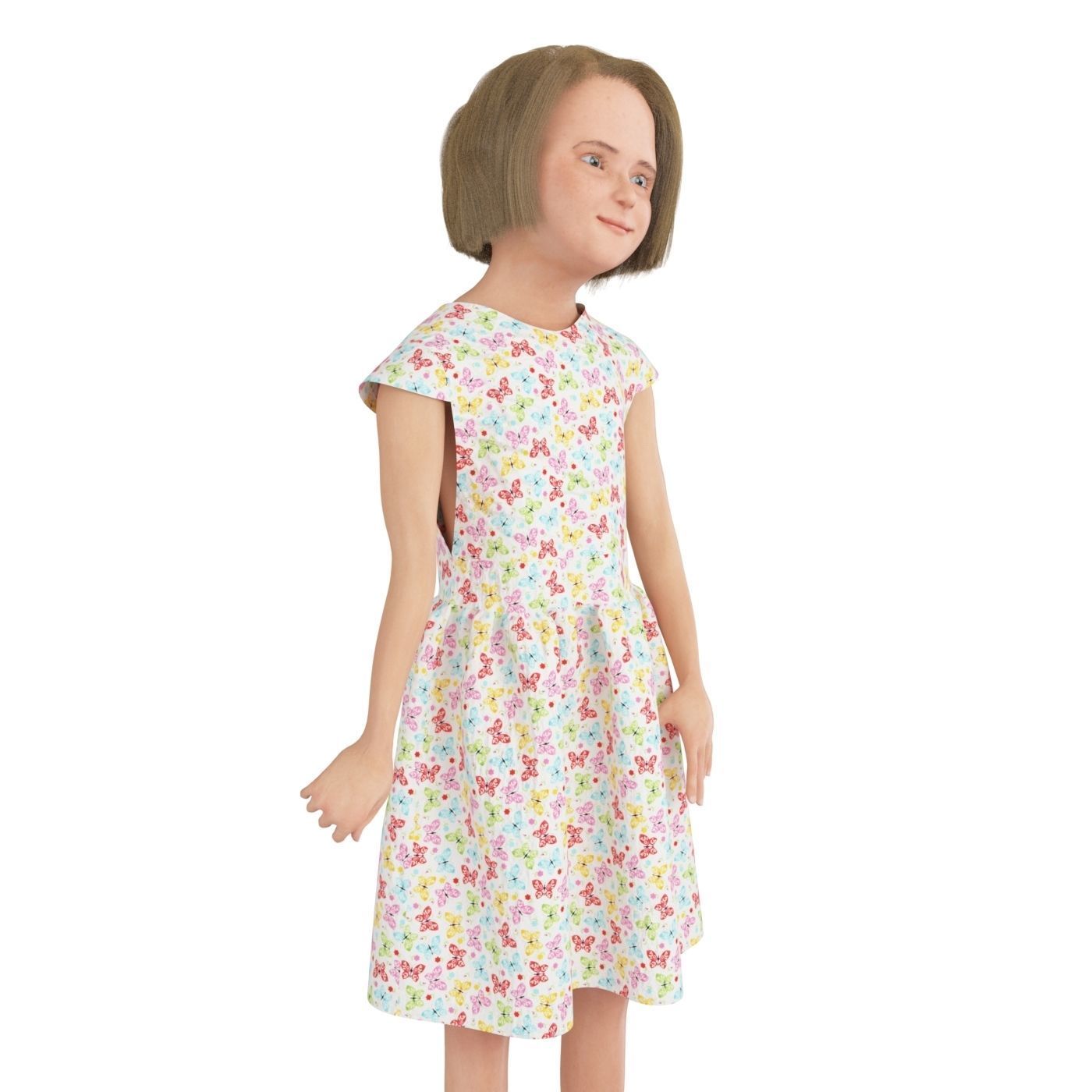 8x difrent models real cloth simulation conversation animation 3D Model Collection_43