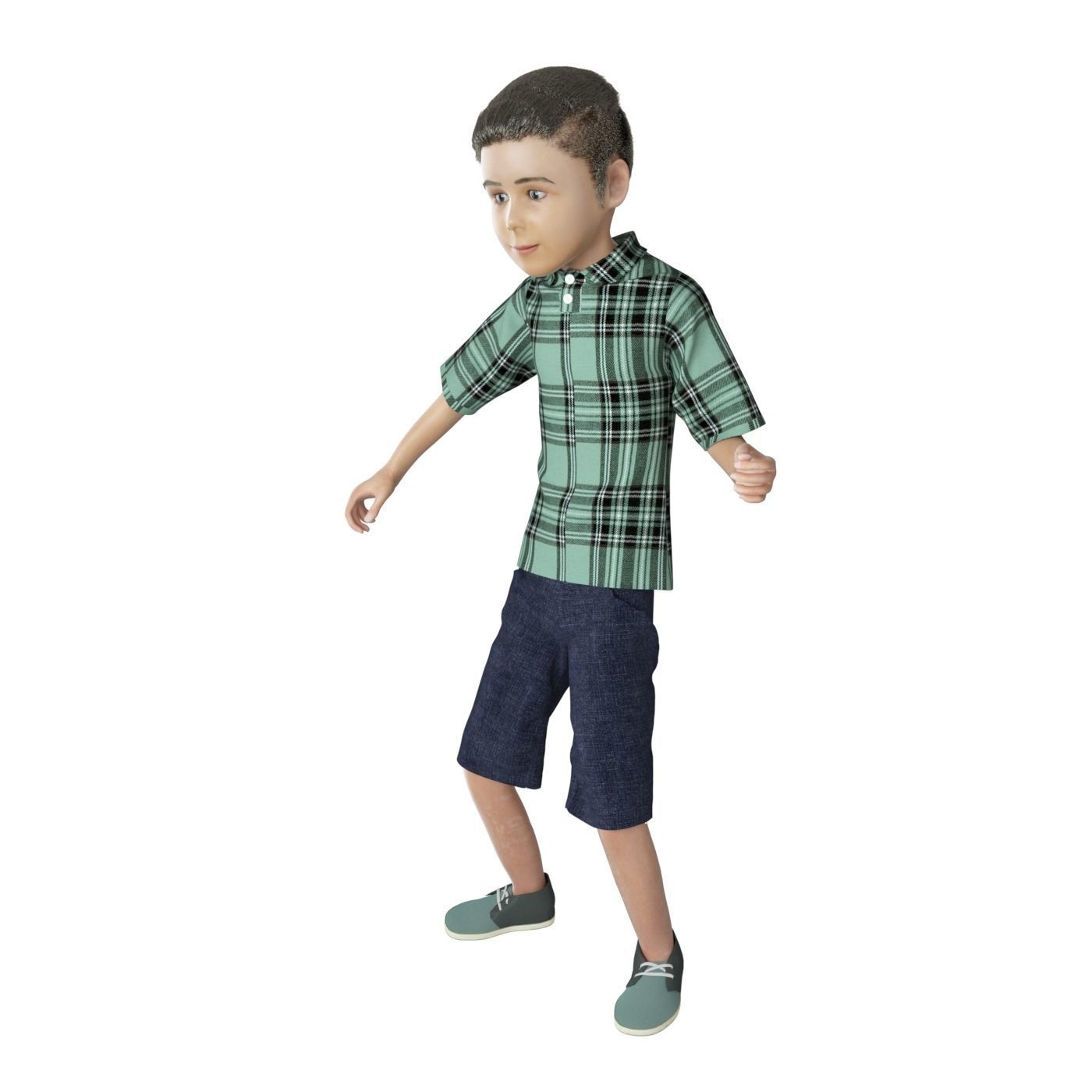 8x difrent models real cloth simulation conversation animation 3D Model Collection_20